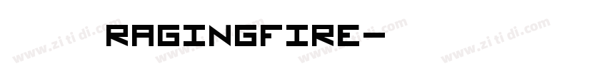 云朵飞翔 七叔ragingfire字体转换